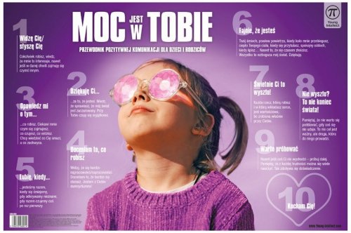 Plansza na biurko z afirmacjami: Moc jest w Tobie, rozm. 550x365 mm, Young Intellect