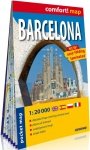 Barcelona (Barcelona); kieszonkowy laminowany plan miasta 1:20 000