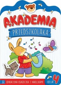 Akademia przedszkolaka od 4 lat Edukacyjna książeczka z naklejkami