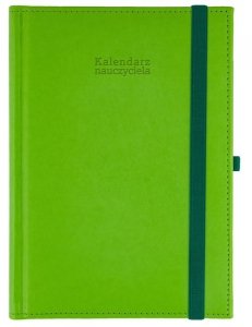 Kalendarz nauczyciela 2024/2025 A5D Nebraska z gumką SELEDYN