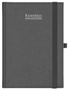 Kalendarz nauczyciela 2024/2025 A5T Kraft z gumką czarny