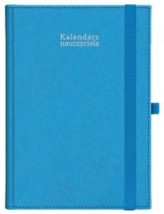 Kalendarz nauczyciela 24/25 A5T Kraft z gumką NIEBIESKI
