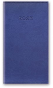 Kalendarz 2025 A6 tygodniowy Vivella zgaszony niebieski
