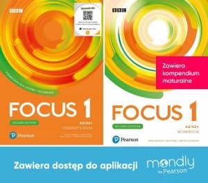 Focus Second Edition 1. Komplet Podręcznik + Zeszyt ćwiczeń + dostęp do aplikacji Mondly by Pearson