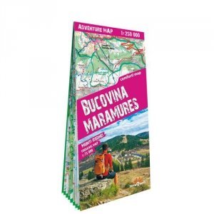 Bukowina i Maramuresz (Bucovina, Maramures) laminowana mapa samochodowo-turystyczna 1:250 000