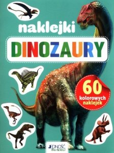 60 kolorowych naklejek Dinozaury