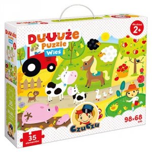 CzuCzu Duuuże puzzle z dziurką Wieś