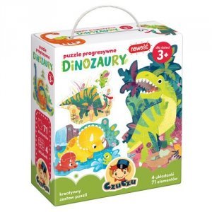 CzuCzu Puzzle progresywne Dinozaury 3+