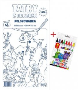 Tatry z humorem Kolorowanka XL + kredki