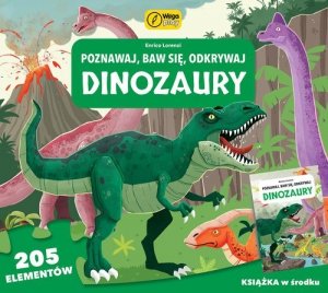 Poznawaj baw się odkrywaj Dinozaury Puzzle+książka