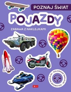 Poznaj świat Zabawa z naklejkami Pojazdy