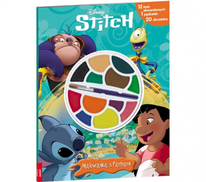 Disney Stitch. Malowanka z farbami