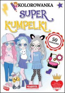 Kolorowanka z naklejkami. Super kumpelki