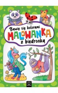 Bawię się kolorami. Malowanka z biedronką