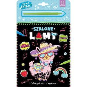 Szalone lamy. Zdrapywanka z rysikiem
