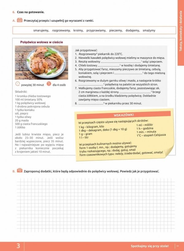 RAZEM po polsku. Poziom B1 - przykładowa jednostka lekcyjna