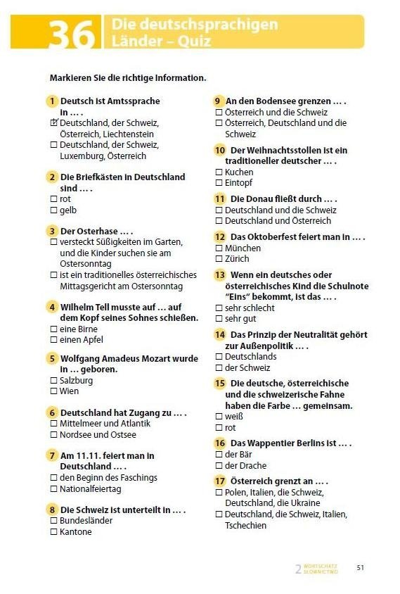 TESTE DEIN DEUTSCH. Wortschatz 2. Słownictwo 2 