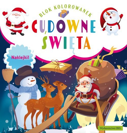 Blok kolorowanek Cudowne święta