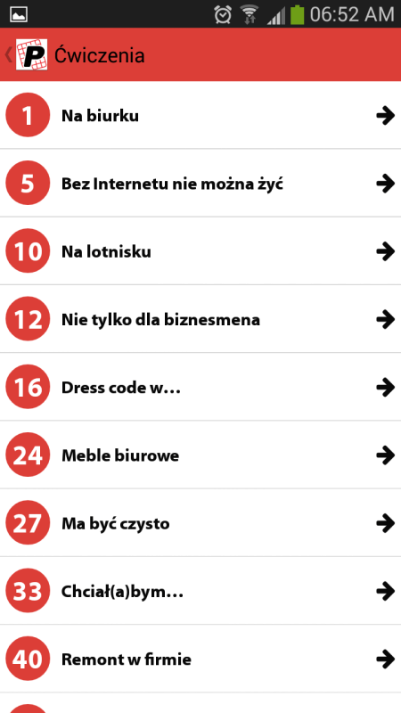 Fiszki / audiofiszki. Testuj Swój Polski. Słownictwo w pracy