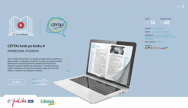 Czytaj krok po kroku tom 4. Teksty, nagrania, ćwiczenia, słownik dla poziomu A1 (e-coursebook)