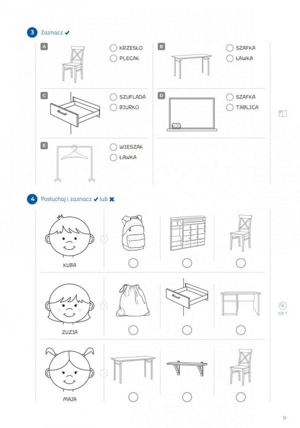 Po polsku? Tak! Zeszyt ćwiczeń część 1 dla dla dzieci uczących się języka polskiego jako drugiego z płytą CD