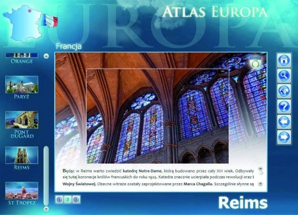 Atlas Europa. Najpiękniejsze miejsca. Multimedialny przewodnik turystyczny po Europie. PC CD-ROM