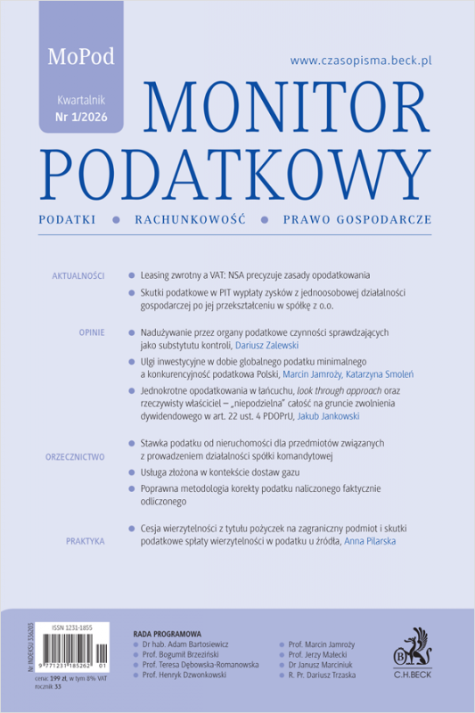Monitor Podatkowy Nr 1/2026