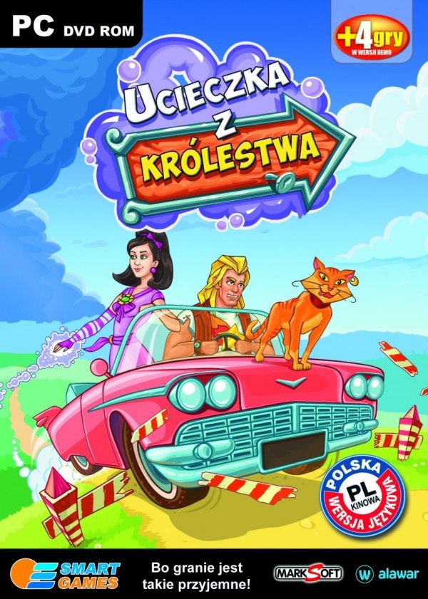 Ucieczka z królestwa. Smart games. PC DVD-ROM + 4 gry w wersji demo