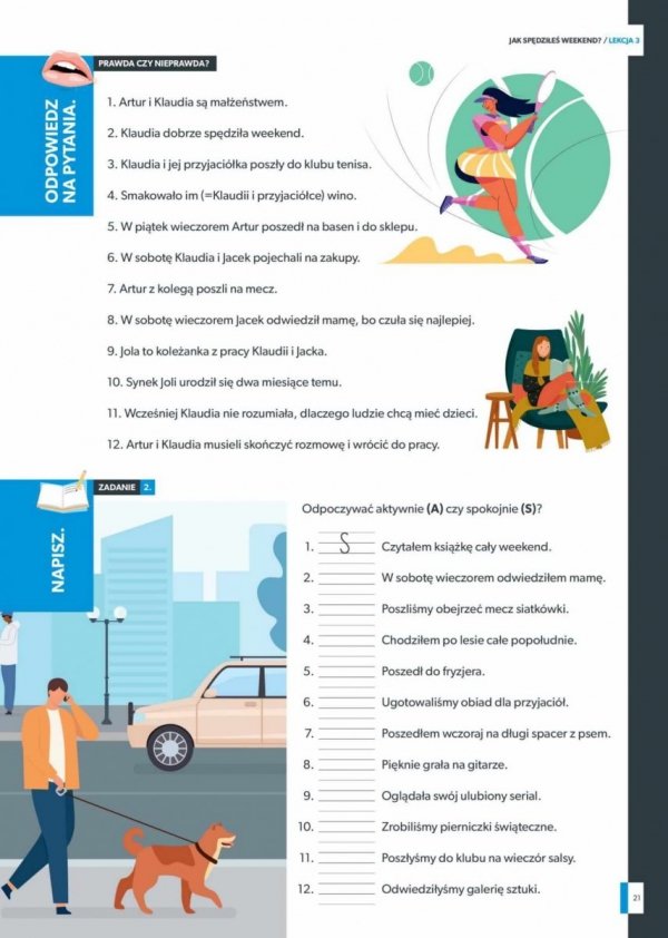 Witaj! Komunikacja w języku polskim dla obcokrajowców. Poziom A2 część 1. Podręcznik i zeszyt ćwiczeń z odpowiedziami (EBOOK)