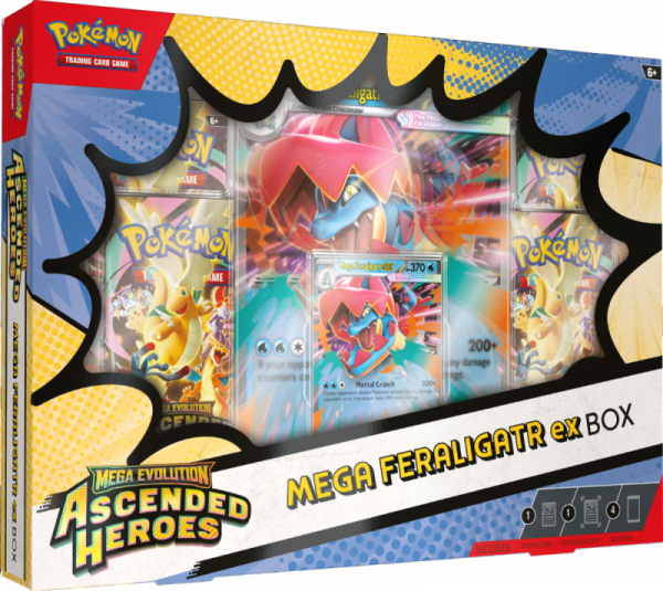 Pokémon TCG: Mega Evolution - Ascended Heroes - Mega Feraligatr ex Box