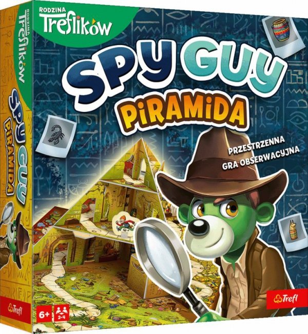 Gra. Spy Guy Piramida. Rodzina Treflików
