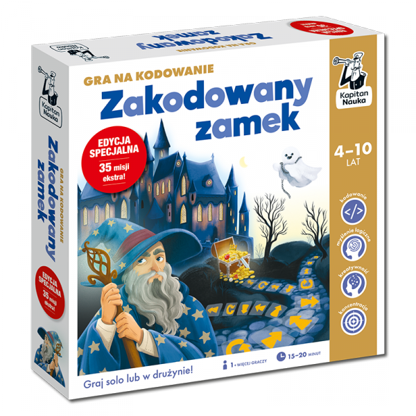 Kapitan nauka. Zakodowany zamek. Gra na kodowanie. Edycja specjalna