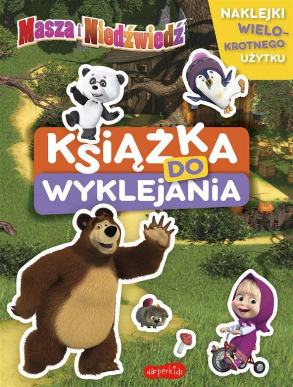 Masza i niedźwiedź. Książka do wyklejania 2021