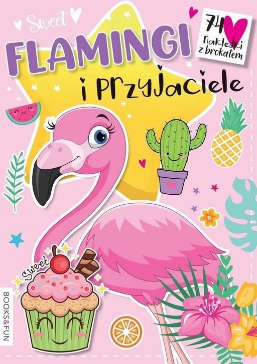 Kolorowanka. Flamingi i przyjaciele