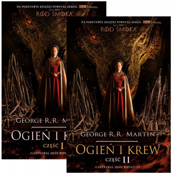 Ogień i krew. Tom 1. Tom 2. Okładka serialowa. Pakiet
