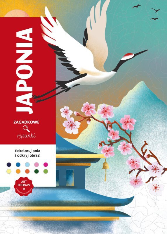 Japonia. Kolorowanka antystresowa. Zagadkowe rysunki