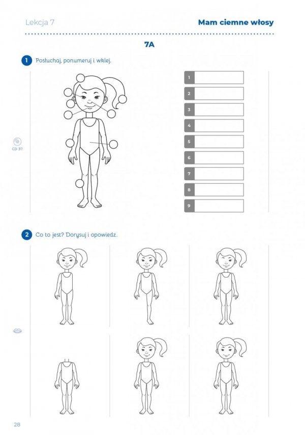 Po polsku? Tak! Zeszyt ćwiczeń część 1 dla dla dzieci uczących się języka polskiego jako drugiego z płytą CD