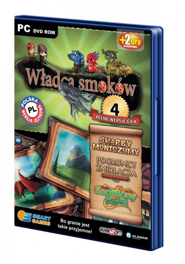 Władca smoków. 4 pełne wersje gier. Smart games. PC DVD-ROM + 2 gry w wersji demo