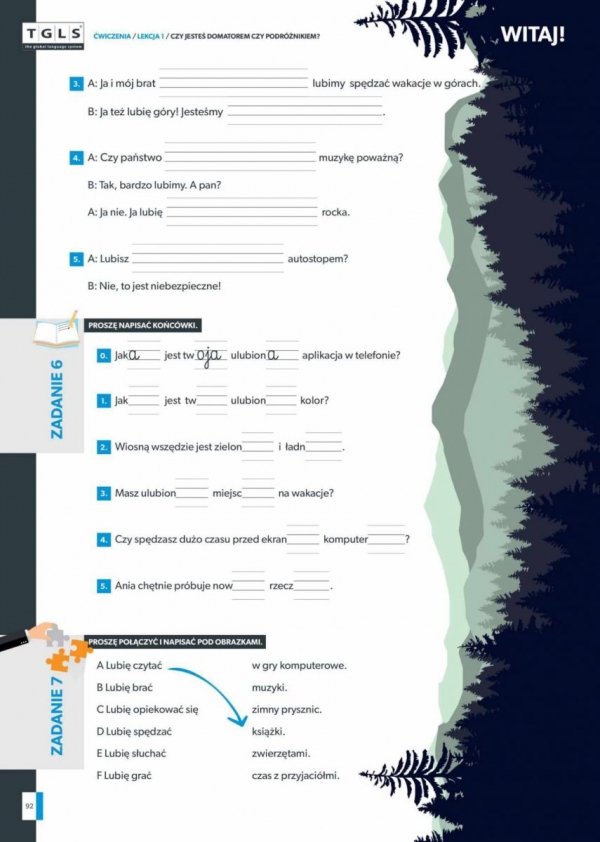 Witaj! Komunikacja w języku polskim dla obcokrajowców. Poziom A2 część 1. Podręcznik i zeszyt ćwiczeń z odpowiedziami (EBOOK)