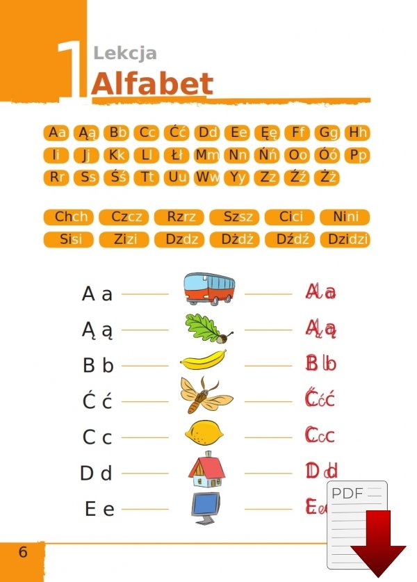 Abecadło po polsku. Zestaw do nauki języka polskiego jako obcego dla dzieci i młodzieży w wieku od 7 do 13 lat (e-book)