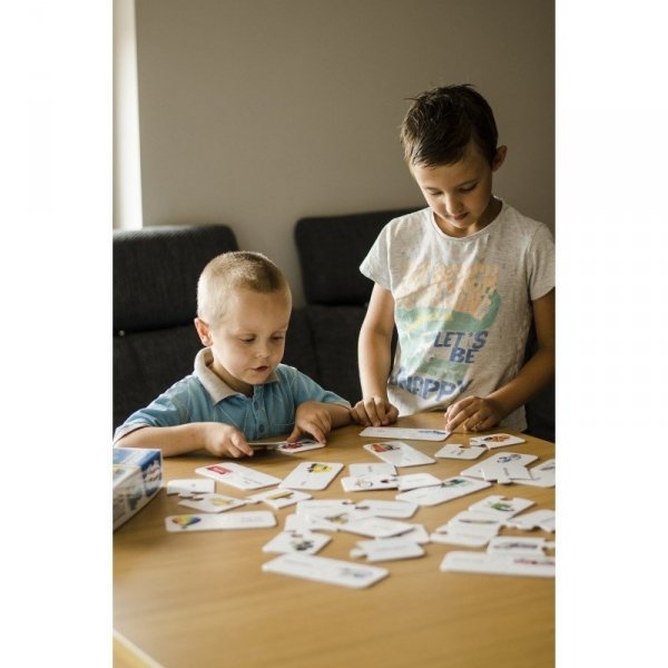 zZuple. Vehicles. Dwustronne puzzle do nauki języka angielskiego: Pojazdy