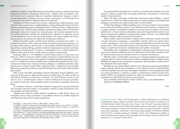 Podróże po Polsce - przykładowe strony podręcznika realioznawstwa polskiego dla cudzoziemców