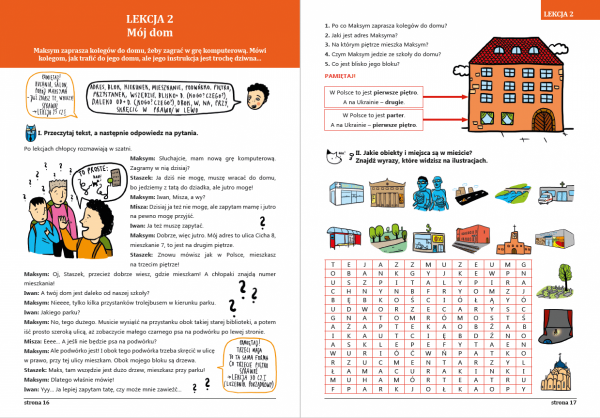 Raz, dwa, trzy i po polsku mówisz TY! Tom 2 - lekcja 2