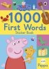 1000 First Words Sticker Book. Peppa Pig wer. angielska 
