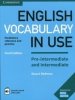 English Vocabulary in Use Pre-intermediate and Intermediate 4Ed with answers, Digital Version and au 