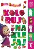 Masza i Niedźwiedź. Koloruj i naklejaj 2 