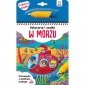 Pokoloruj i znajdź w morzu. Malowanka z pisakiem wodnym 