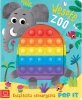 Wesołe zoo. Książeczka sensoryczna z POP IT 