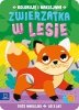 Zwierzątka w lesie. Duże naklejki od 3 lat. Koloruję i naklejam 