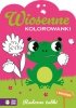 Radosne żabki. Wiosenne kolorowanki 